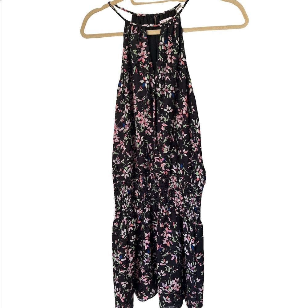 Parker black floral dress